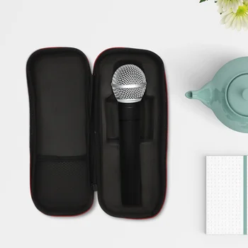 1 adet Taşınabilir Mikrofon saklama çantası Dayanıklı Mikrofon Tutucu Mikrofon Çantası Yaratıcı çanta Mikrofon Kutusu