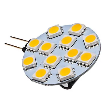 10 adet G4 LED 12 V 1.5 W 12 * SMD5050 130LM LED lamba g4 Mısır Ampul Ev İçin Ücretsiz Kargo