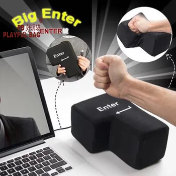 Büyük USB Enter tuşu oyuncak Yaratıcı Havalandırma Basın Bilgisayar Dev Süper Enter Tuşu Anti Basınç Artefakt Titreşim havalandırma Oyuncak