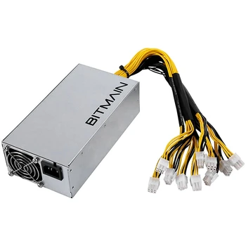 APW7 1800W Güç Kaynağı Madencilik PSU Bitmain Antminer S9 / L3+ / A6 / A7 / R4 / S7 / E9 İle 10X PCI-E 6Pin Konnektörler