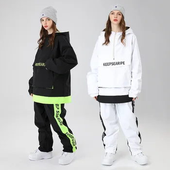 Yeni Kayak Takım Elbise kadın Açık Snowboard Ceketler erkek bol kargo Pantolon Kayak Seti Kış Giyim Kar Pantolon kayak ceketleri Tulum