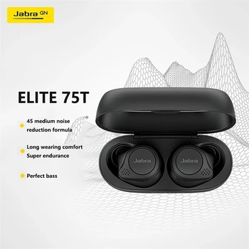 Resmi Jabra Elite 75t kablosuz bluetooth kulaklık Spor ve Müzik Desteği Ipx55 Toz Geçirmez ve Su Geçirmez kulaklık