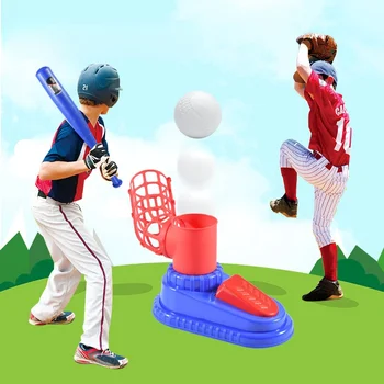 Çocuk Beyzbol otomatik bilye Makinesi Açık Oyuncak Mancınık Beyzbol Ebeveyn-çocuk İnteraktif Spor Bulmaca oyunu Beyzbol Seti