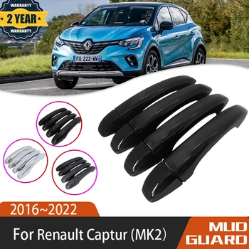 Araba Çizilmeye Dayanıklı Siyah Kapı Kolu Dış Renault Grand Captur İçin Kaptur HA MK2 2016 ~ 2022 Araba Aksesuarları anti-kirli Etiket
