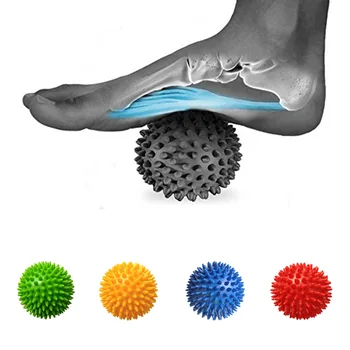 Dikenli Masaj Topları PVC Fitness Eğitimi Taşınabilir Fizyoterapi Topu Tetik Noktası Kirpi Topu Topu Eller Ayaklar Masaj