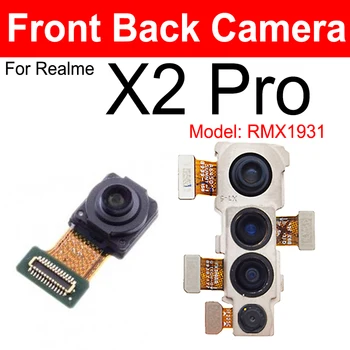 Ön Arka Kamera Modülü Realme İçin X2 Pro RMX1931 Küçük Bakan Arka Ana Kamera Konektörü Flex kablo Yedek parçaları