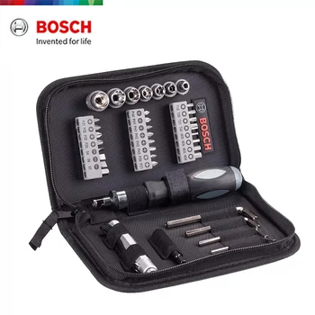 Bosch 38 parça Tornavida Bit lokma seti Dahili Altıgen Anahtarı Yumuşak Çanta Taşınabilir Güç Aracı Aksesuarları El Aleti Seti