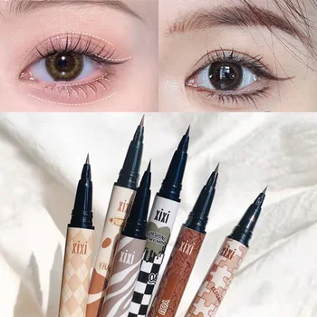 Sıvı Eyeliner Su Geçirmez sevimli kore Makyaj Kadınlar için Hızlı Kuru Ultra ince Pürüzsüz Göz Kalemi Aşağı Kirpik Kalem Kozmetik