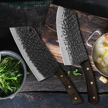 Dövme Çekiç Şerit Japon kasap bıçağı Paslanmaz çelik Mutfak Bıçağı Şef Suşi Pişirme 7 inç Mutfak Bıçağı Mutfak Bıçağı