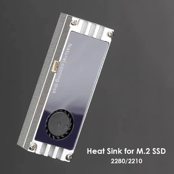 SSD Soğutucu Soğutucu Dijital Sıcaklık Göstergesi Ev Turbo Fan Setleri M2 Bilgisayar Güvenlik Parçaları NVMe M. 2 SSD