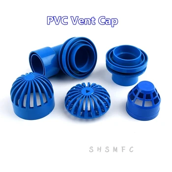 1-10 Adet PVC Mavi Havalandırma Kapağı Balık Tankı Geçirgen Deniz Ürünleri havuzu Taşma Borusu Kapağı Bağlantı Parçaları Filtre İzolasyon Akvaryum boru bağlantı parçaları