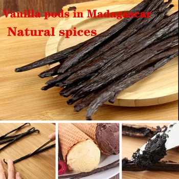 Yüksek Kaliteli Doğal Baharat Madagaskar Vanilya Çubuğu Fırında Kek Ekmek Tatlı Vanilya Bakla 2.5 g / bar, Ücretsiz Teslimat