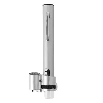 100x yüksek büyüteç güç büyüteç Metal kalem şeklinde mikroskop ayarlanabilir LED ışıkları ile MG10085-9