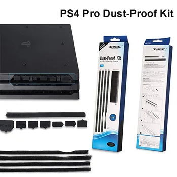 Için PS4 Pro Toz Geçirmez Paketi Kitleri Toz Önleme Kapak Sony Playstation 4 Konsolu İçin Toz Geçirmez Örgü Jack Stoper Paketi