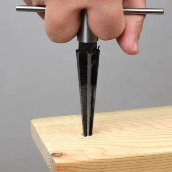 3 - 13mm Konik Rayba metal el Raybası Çapak Alma Ağaç İşleme T tipi Oyucu Ağaçkakan Araçları Sondaj Bulucu Ağaç İşleme
