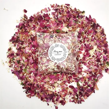 Açık Düğün Dekor Kurutulmuş Çiçek Gül Yaprakları Doğal Konfeti Pop Gelin Duş Doğum Günü Partisi Dekoru DIY Sevgililer Günü Hediyesi
