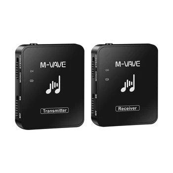 M-VAVE WP-10 2.4 G Kablosuz Kulaklık Monitör Gitar Verici alıcı Desteği Ses Kontrolü Stereo Mono Telefon Kayıt