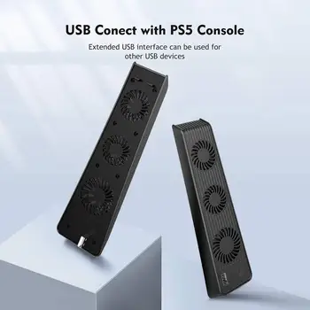 Için PS5 Soğutma Fanı USB Soğutucu 3 Soğutma Fanı SONY PlayStation 5 Oyun Konsolu Aksesuarları PS5
