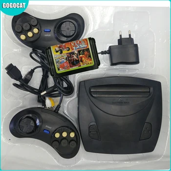 Mini Sega Genesis 3 Oyun Konsolu Sistemi Kutusu Denetleyici Md3 İki Kablolu Denetleyici Joystick Retro Çift Video Oyun