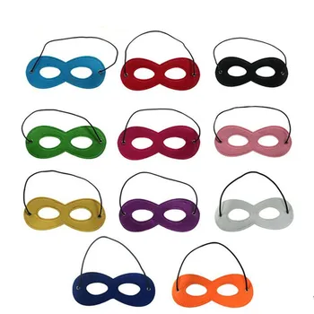 10 adet Kadın Kızlar Düz Renk Keçe Göz Maskesi Çocuklar Yetişkinler Performans Sahne Maskeleri Doğum Günü Partisi Cadılar Bayramı Masquerade Cosplay