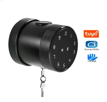 Tuya(ttlock)parmak izi kapı kilidi Dijital Klavye Akıllı Kart Kombinasyonu topuzu Kilidi Ev / Ofis / Otel DIY Kapı Kilidi