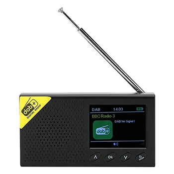 DAB + Dijital Radyo Çalar 2.4 İnç lcd ekran Ev Taşınabilir Bluetooth 4.2 DAB / DAB + / FM Alıcı CD Sınıfı Stereo Radyo