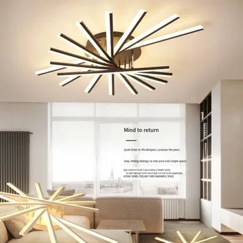 Modern LED tavan avizeler kişilik uzun şerit ışık oturma odası yatak odası koridor kapalı lambalar parlaklık dekor armatürleri