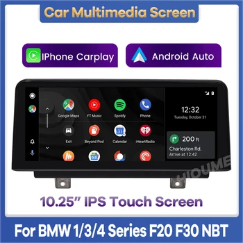 Kablosuz Apple CarPlay Android Oto Araba Multimedya Ekran BMW Serisi İçin 1/3/4 F20 F21 F30 F31 F32 F33 F34 F36 Kafa Ünitesi