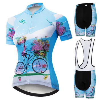 Weimostar Pro Bisiklet Seti Kadın Dağ Bisikleti Giyim Yaz Kadın Bisiklet Giyim Hızlı Kuru Bisiklet Giyim Jel Yastıklı Ciclismo