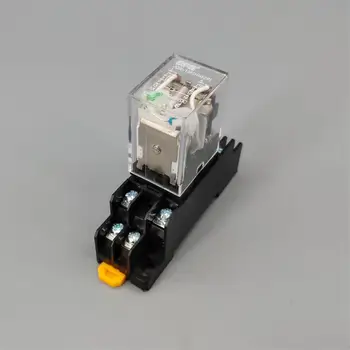 MY2P HH52P MY2NJ Röle Bobini Genel DPDT Mikro Mini Elektromanyetik Röle Anahtarı Soket Tabanı ile LED AC 110V 220V DC 12V 24V