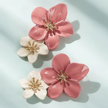 Boho Sevimli Çiçek Küpe Kadınlar için Kore Takı Çocuk Kız Hediyeler moda düğme küpe Boucles D'oreilles Aretes De Mujer 2022