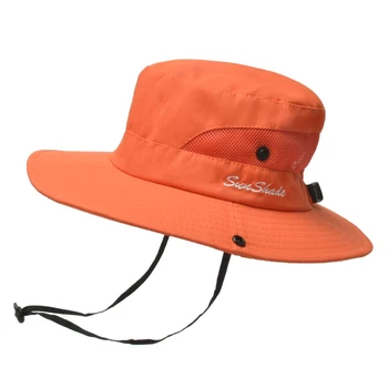 Kadın Kova Şapka Çocuklar güneş şapkası Katı Güneş Koruma Su Geçirmez Boonie Şapka Balıkçılık Yürüyüş Bahçe Safari Plaj