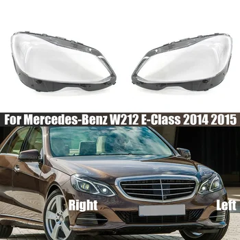 Mercedes Benz için W212 E Sınıfı 2014 2015 far camı Kapak Şeffaf Lamba Gölge Far Kabuk Yerine Orijinal Abajur