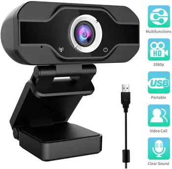 Xiaomi Webcam 1080P Mini Kamera Full HD Webcam Mikrofon İle 30fps USB Web cam Youtube PC Dizüstü Masaüstü Video Çekim