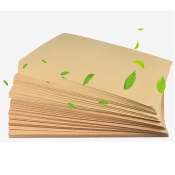 100 Yaprak A4 Boyutu Doğal Kahverengi Kraft Kağıt Yazma Çizim Scrapbooking Kraft Kağıt Yapımı kraft el işi kağıdı DIY El Yapımı Karton
