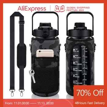 2 Litre Su Şişesi Tutucu Askılı çanta Termos Kılıfı Su Bardağı Kapağı Saklama çantası Şişe Taşıyıcı Kol Çantaları Durumda (Şişe Yok)