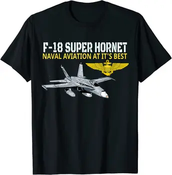 F-18 Süper Hornet Harekete Geçti.Deniz Havacılığı en iyi şekilde. Erkekler T-Shirt kısa kollu rahat pamuk O-boyun yaz gömlek