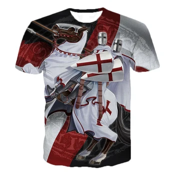 Yeni Tapınak Şövalyeleri 3D Baskı T Shirt Tapınak Şövalyeleri Rahat T-shirt Erkek Kadın Harajuku Streetwear T Gömlek Tee Üstleri Büyük Boy