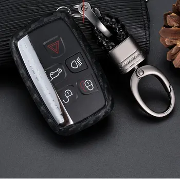 Karbon Fiber Tpu Araba Aksesuarları Anahtarlık Land Rover Discovery 4 Freelander Range Rover Sport Evoque Anahtarlık Anahtar kutu