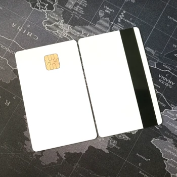 50 adet/100 adet/200 adet YENİ Boş PVC Kart ile SLE4428 4428 Çip + manyetik Kontak Akıllı Kart İletişim IC Kart