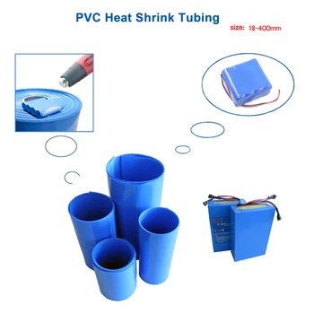 2M PVC ısı borusu shrink 18-350mm 18650 pil yalıtım ısı büzülme kablo kılıfı mavi shrink ambalaj daralan tüp
