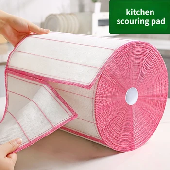 Mutfak Özel Emici Paçavra 8 Kat Kalınlaşmış Paçavra 100 Ovma Pedleri Silin Masa Örtüleri Temizlemek için Ev İşi Malzemeleri