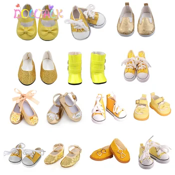 Bebek Ayakkabıları Oyuncak El Dikişli Bebek Zarif Büyük Elmas Ayakkabı Fit 43 Cm Yeni Doğan Bebek Bebek Bizim Nesil Amerikan Bebek