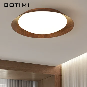 Modern 400MM Yuvarlak Metal Yatak Odası LED Tavan yatak odası lambaları Akrilik 50CM Tavan Lambası Yemek DECO Cilalar Mutfak Armatürleri