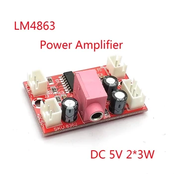 LM4863 Mini güç amplifikatörü Kurulu 5V 2x3W Çift Kanallı Hıfı Amp Kurulu Şarj Güç Kaynağı
