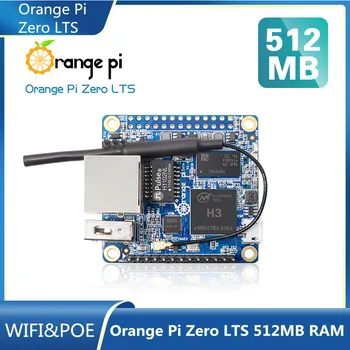 Turuncu Pi Sıfır LTS 512MB RAM H3 Dört Çekirdekli WiFi Anten PoE OTG SPı Flash Tek kart bilgisayar Run Android 4.4 Ubuntu Debian Ima