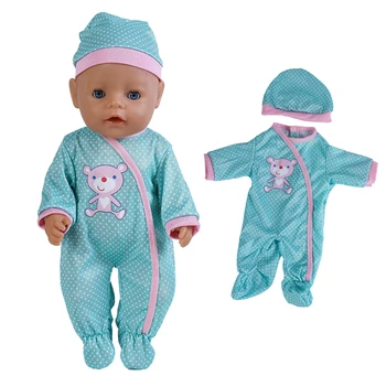 43cm oyuncak bebek giysileri Tulum Takım Elbise 17 18 İnç Bebek Sevimli Kıyafetler Bebek Dünyaya Bebek Karikatür Amerikan Kız Bebek Aksesuarları