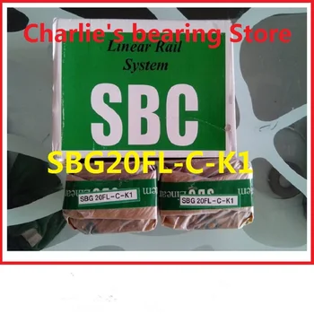 1 adet Kore SBC 100% marka yeni lineer kılavuz flanş slayt rulman SBG20FL stokta büyük miktarda