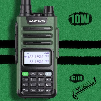 Bao feng walkie talkie uzun menzilli amatör radyo iki yönlü telsiz UV - 13PRO taşınabilir radyo güçlü Basma düğmesi telefon avcılık için