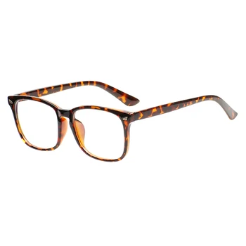 Erkekler ve Kadınlar Klasik Dikdörtgen Gözlük TR90 Hafif Tam Jant Şeffaf Gözlük Çerçevesi Reçete Lensler